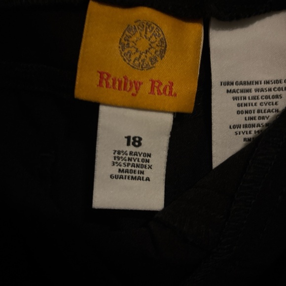 Ruby Rd. Black Ankle Ponte Pants - Picture 3 of 3